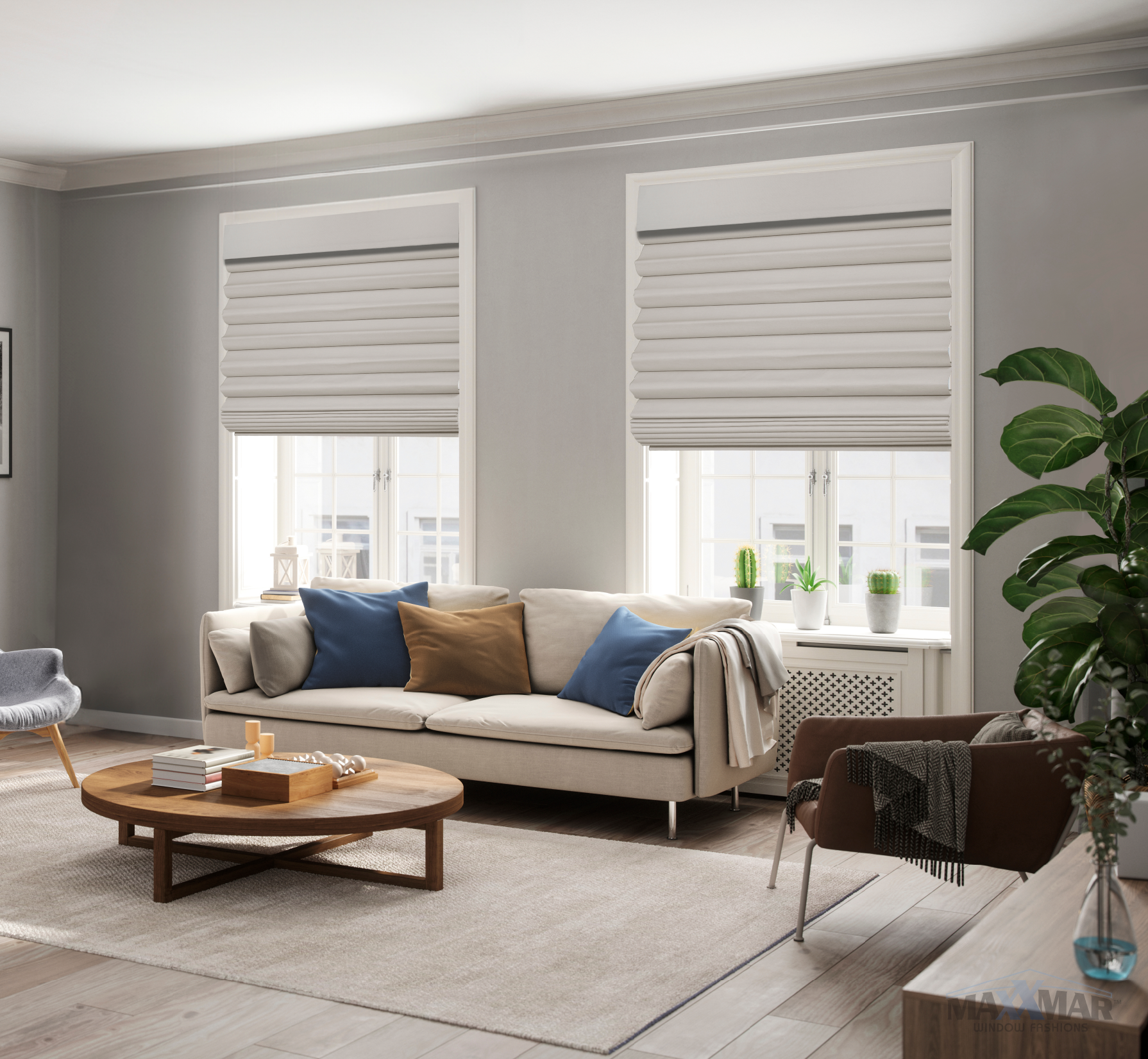 Installation de stores romains